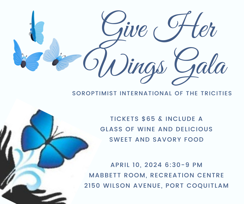 Give her wings gala invite butterfly